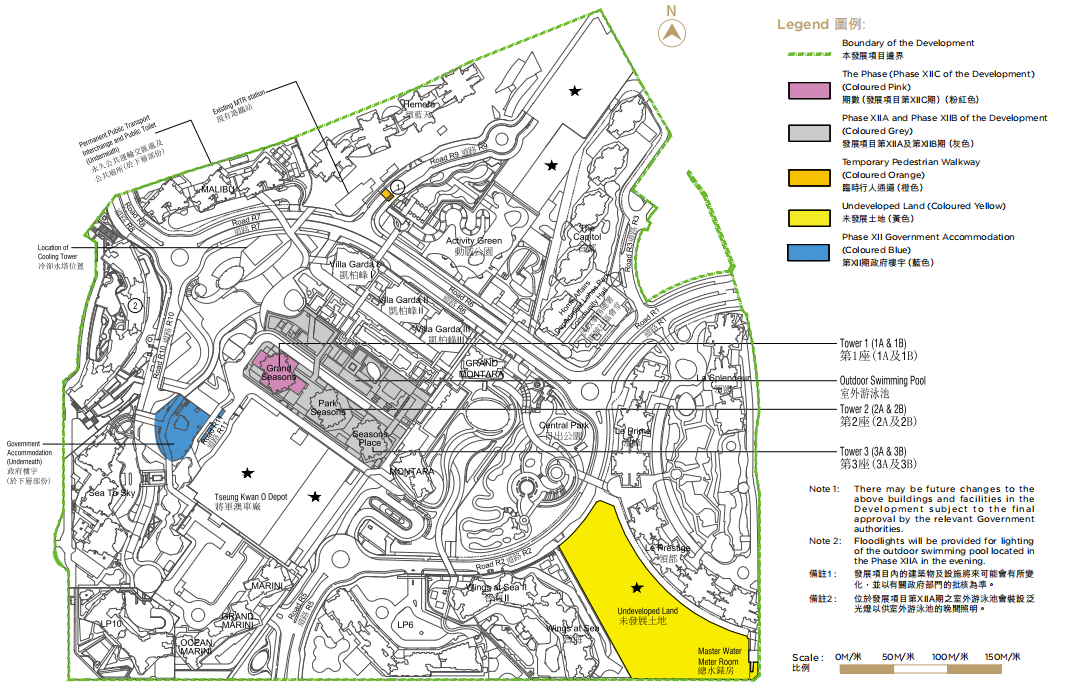 Grand Seasons 總平面圖 日出康城12C期項目整體布局